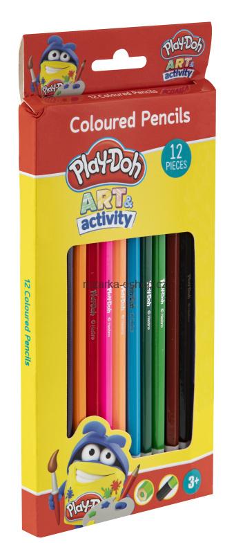 Barevné pastelky 12 ks, Play- Doh