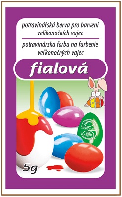 Barvy na velikonoční vajíčka 5g - jednotlivě - fialová