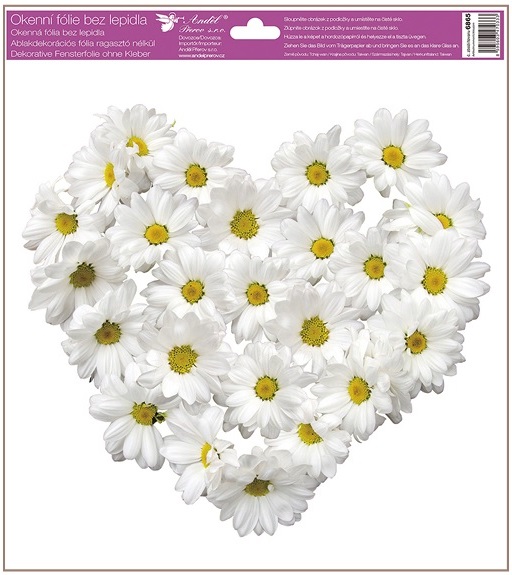 Srdce z květů 30x33,5 cm