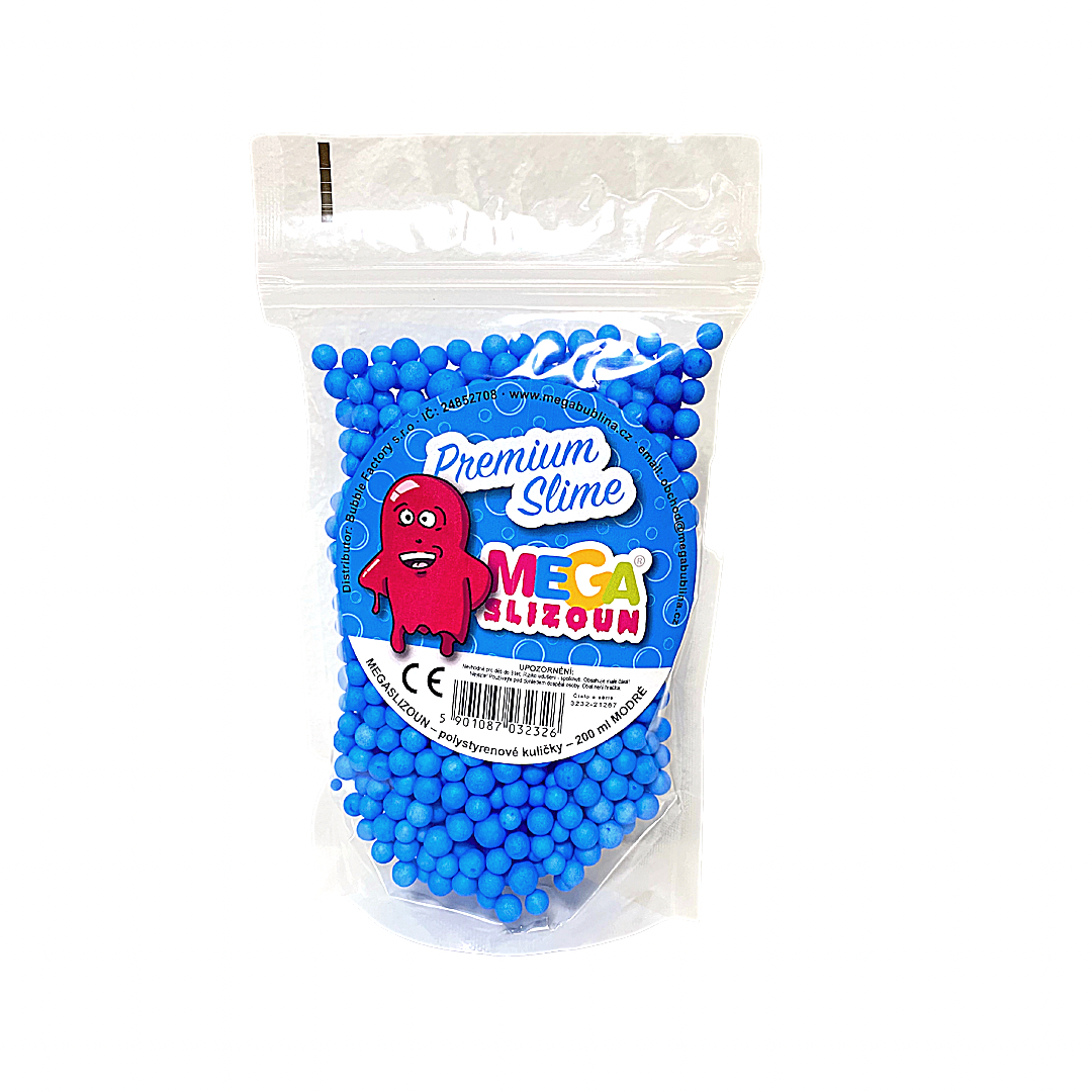 Polystyrenové kuličky – modré – 0,2l