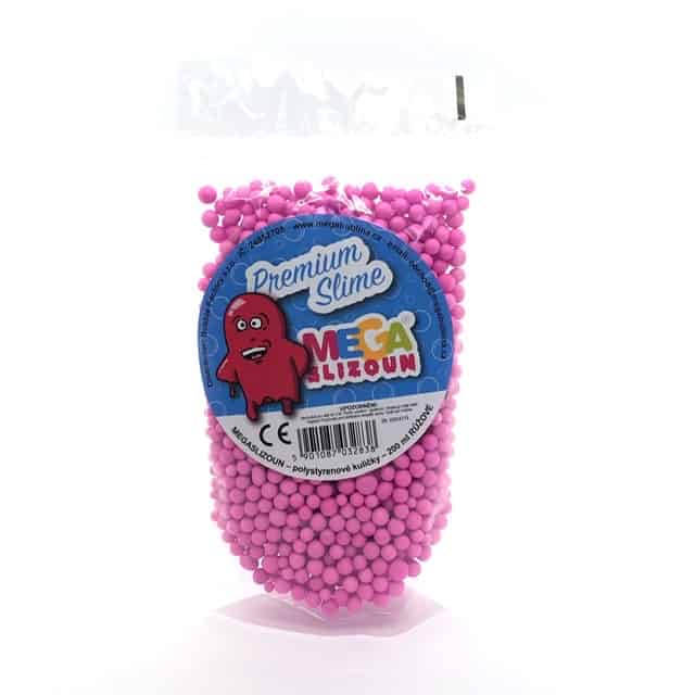 Polystyrenové kuličky – růžové – 0,2 l