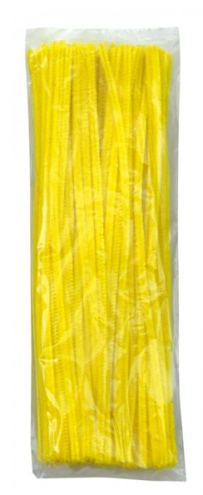 Chlupaté modelovací dráty 30cm, 100ks- žluté