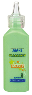 Barvy na sklo se třpytkami Sparkle 22 ml - zelená