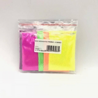 Sada neonových prášků – 5 barev